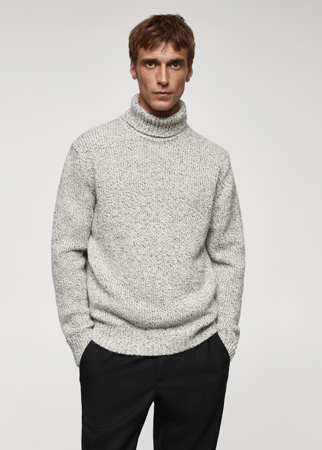 Wool turtleneck sweater - Medium plane