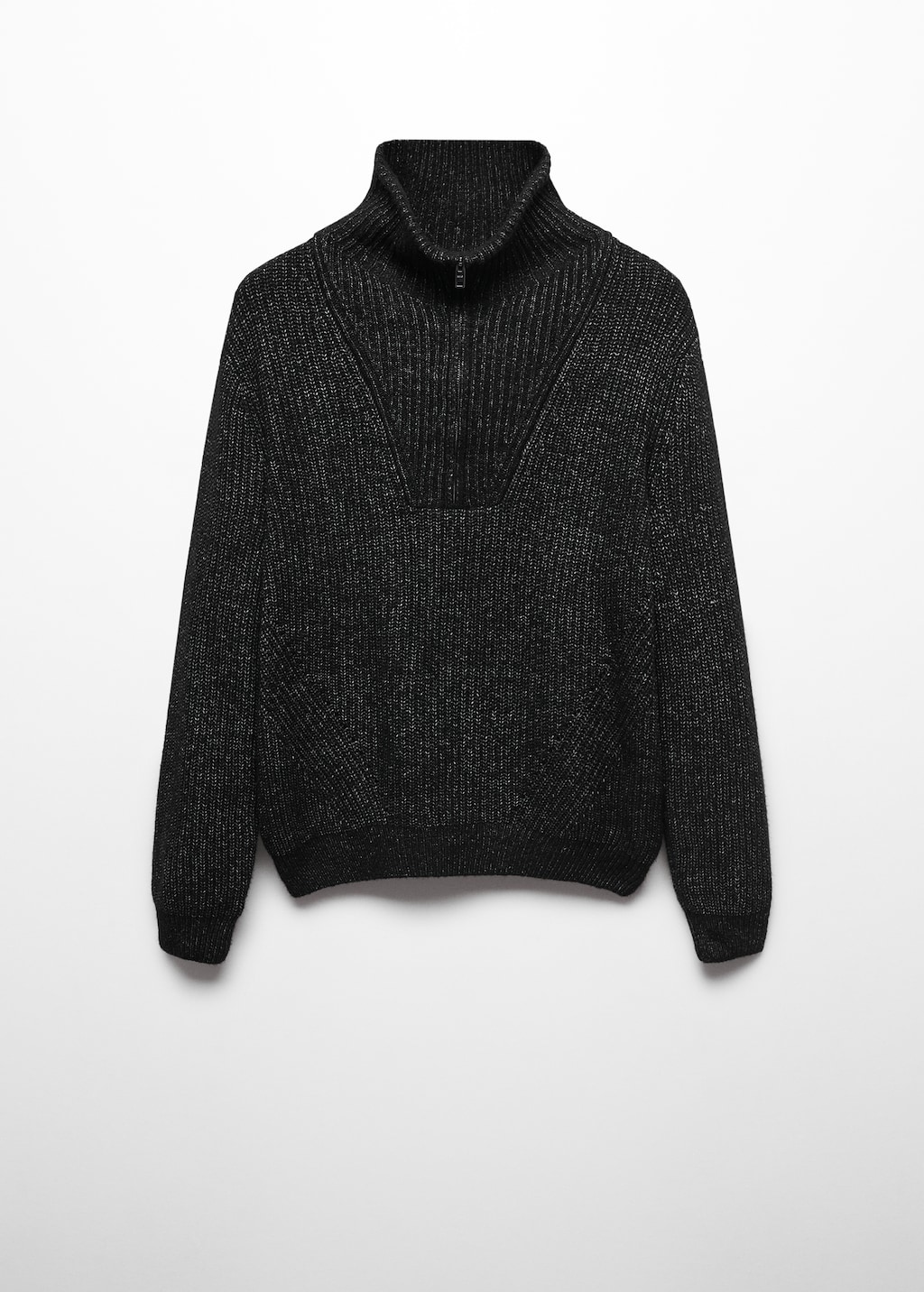 Perkins zip neck wool sweater - Article without model