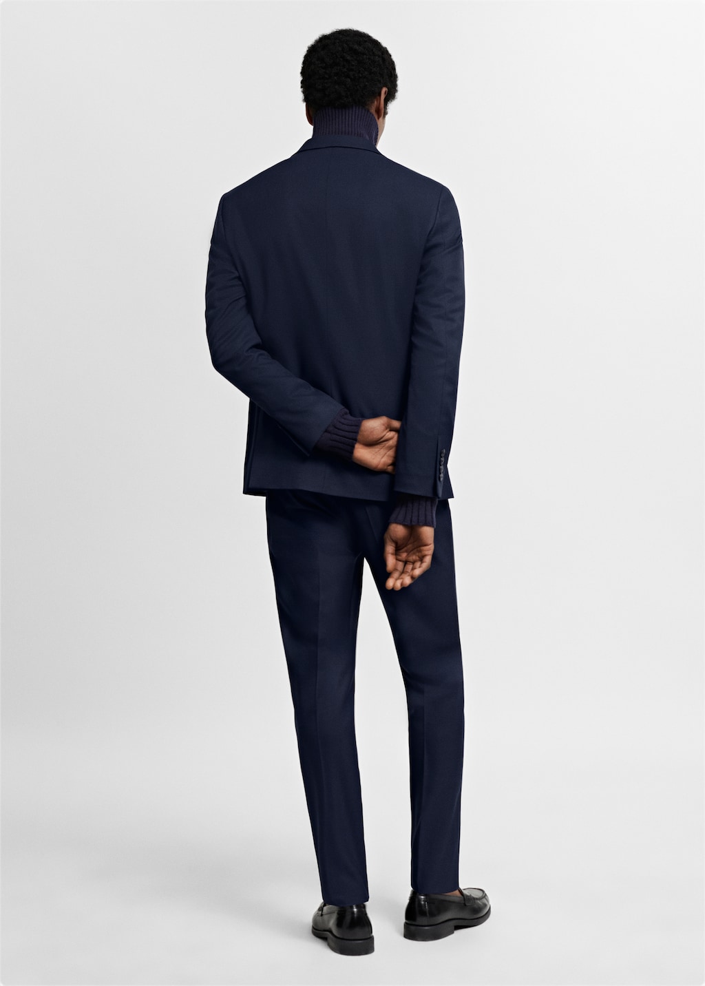 Stretch fabric super slim-fit suit trousers - Details of the article 3