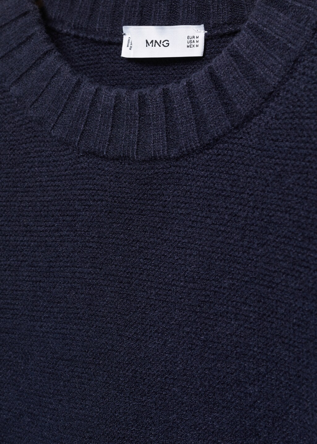 Knitted sweater with ribbed details - Details of the article 8