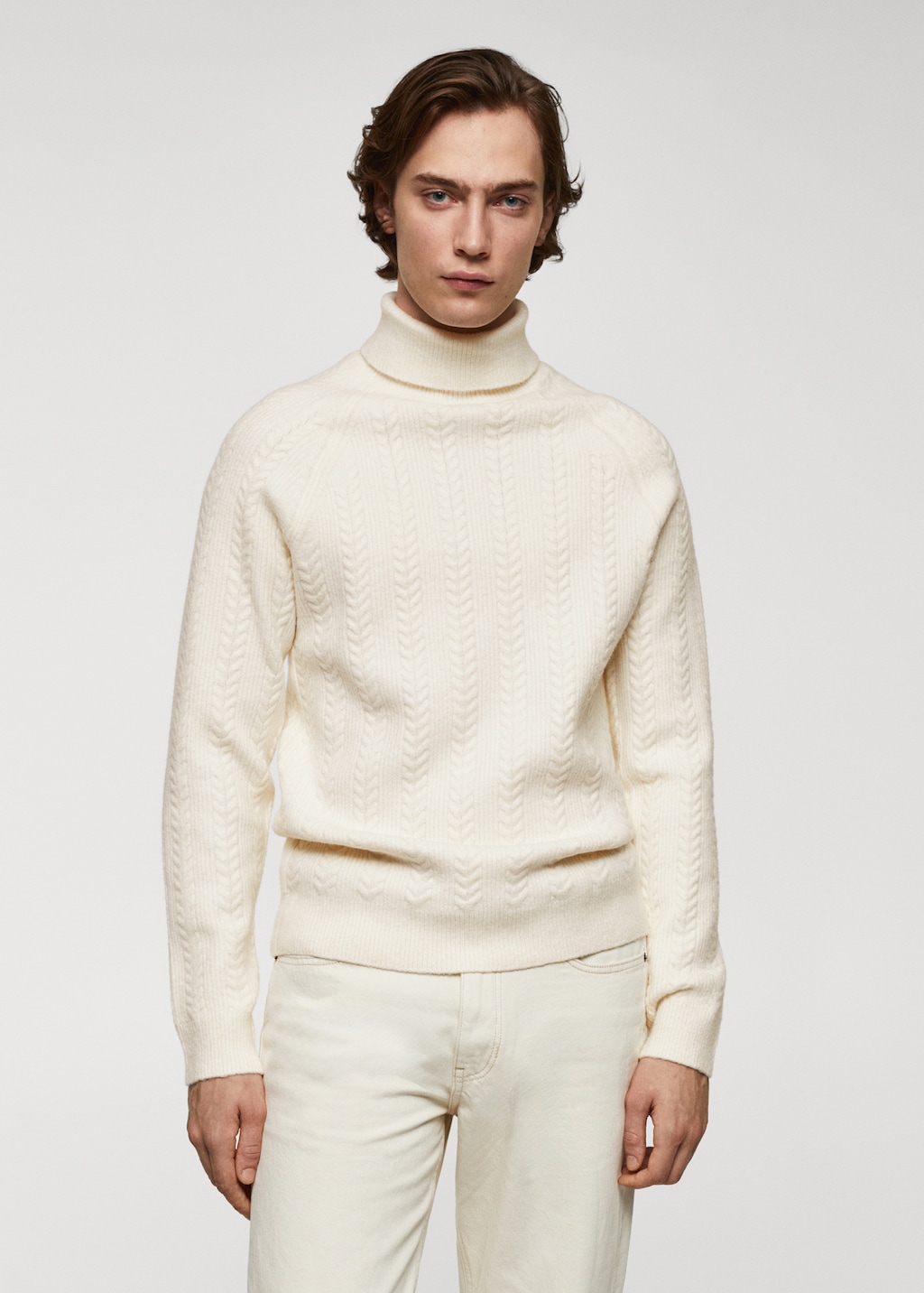 Twisted turtleneck sweater - Medium plane