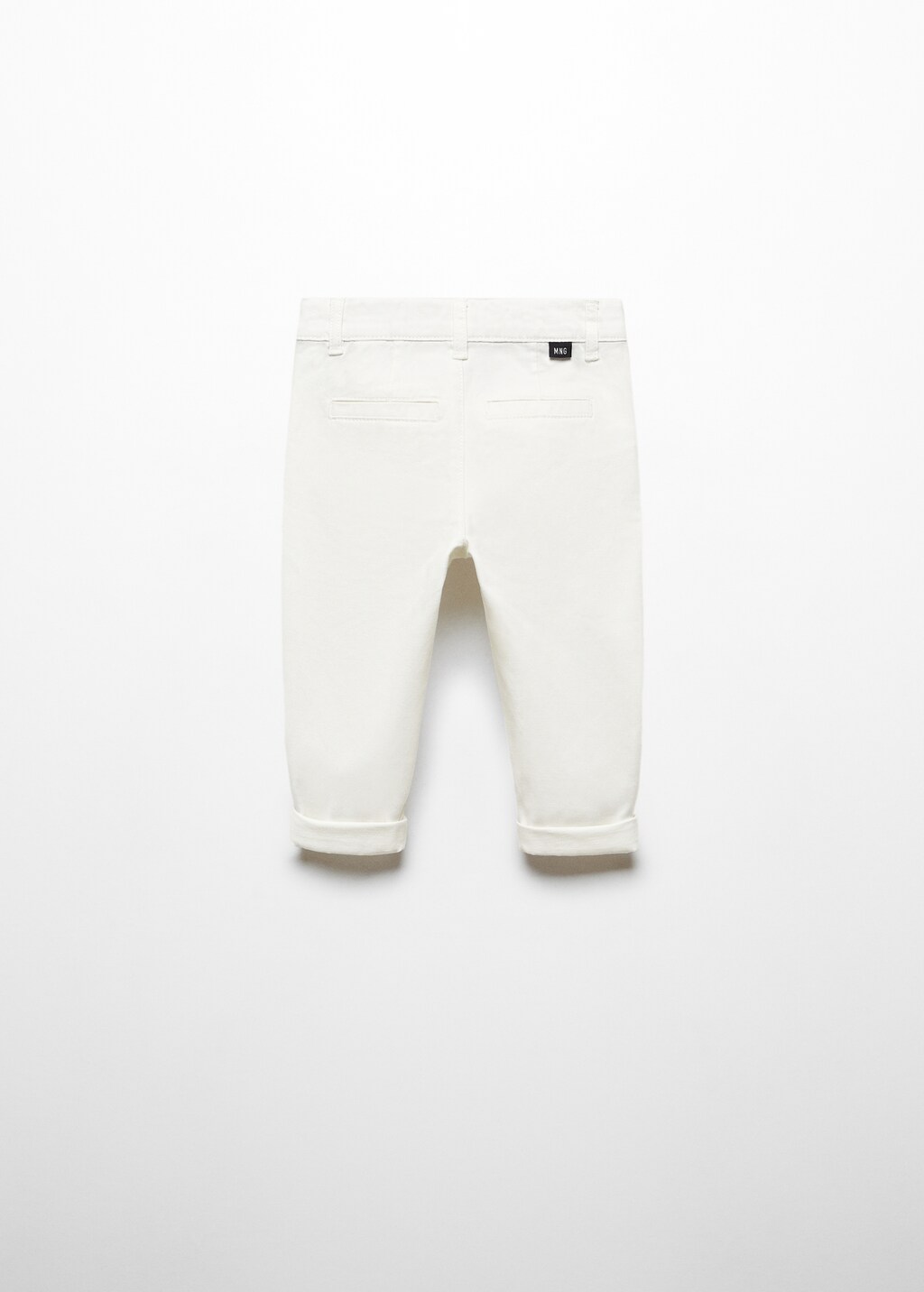 Cotton chinos - Reverse of the article