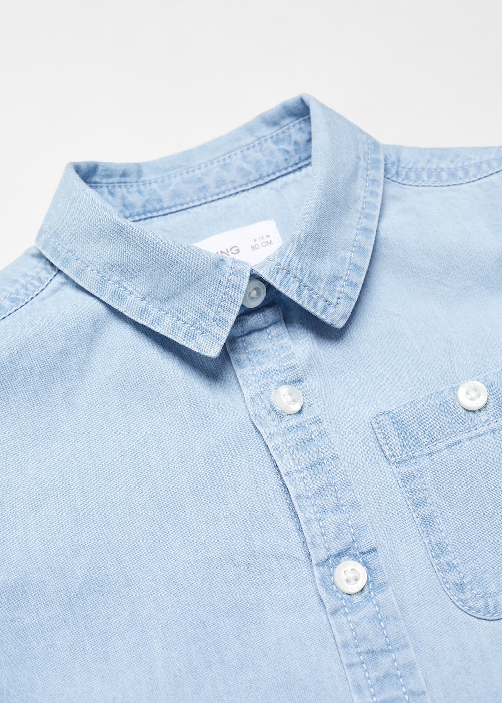 Cotton denim shirt - Details of the article 8