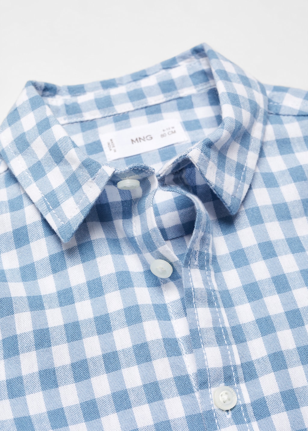 Gingham check cotton shirt - Details of the article 0