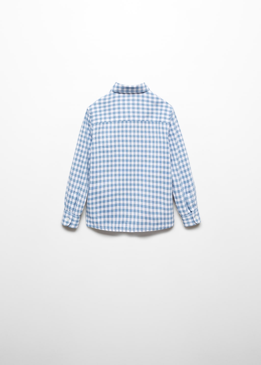 Gingham check cotton shirt - Reverse of the article