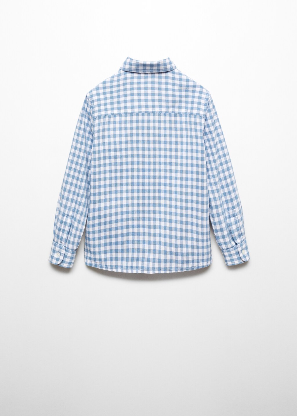 Gingham check cotton shirt - Reverse of the article