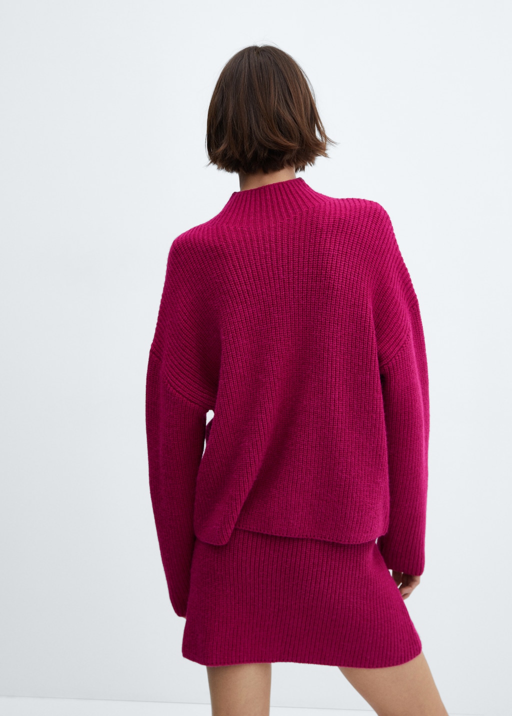 Turtleneck knit sweater - Reverse of the article