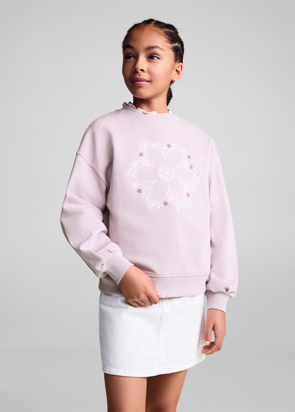 Printed cotton sweatshirt - Medium plane