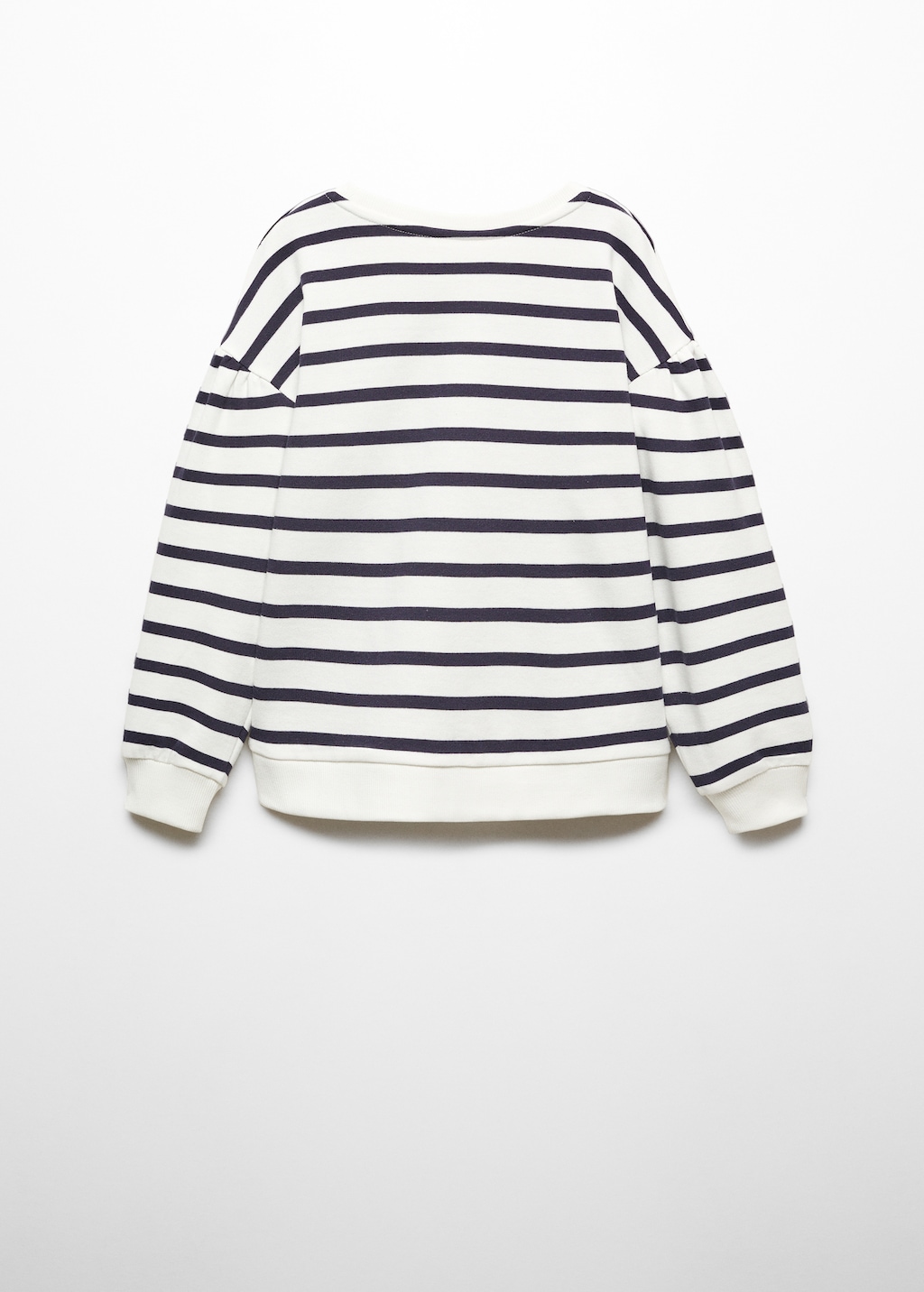 Sweat-shirt coton rayures - Verso de l’article