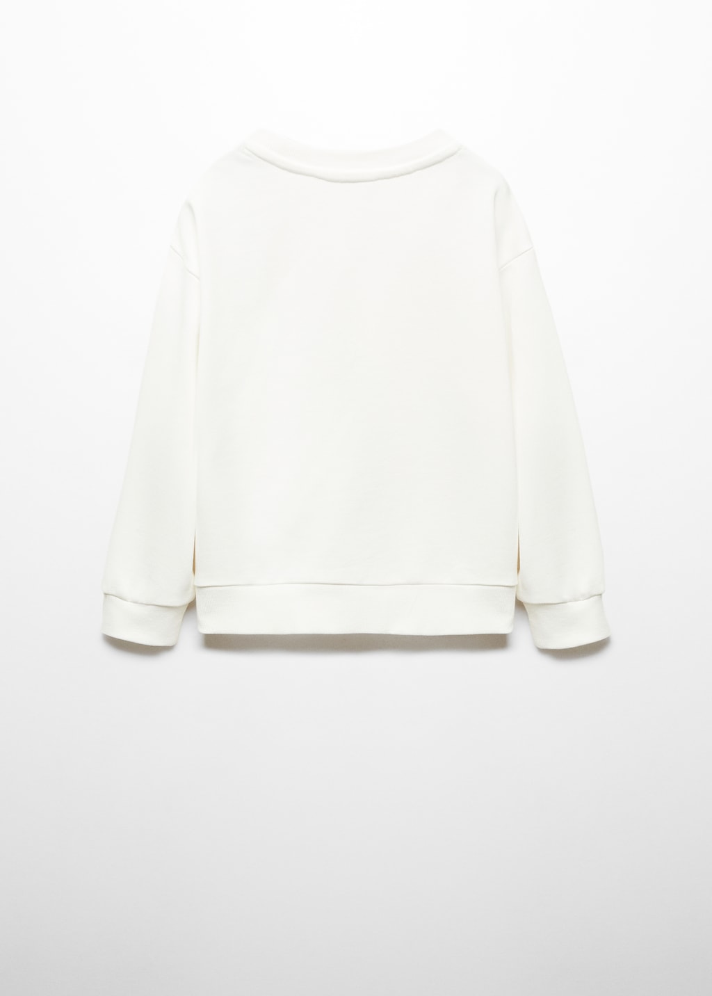 Sweat-shirt fleurs en relief - Verso de l’article