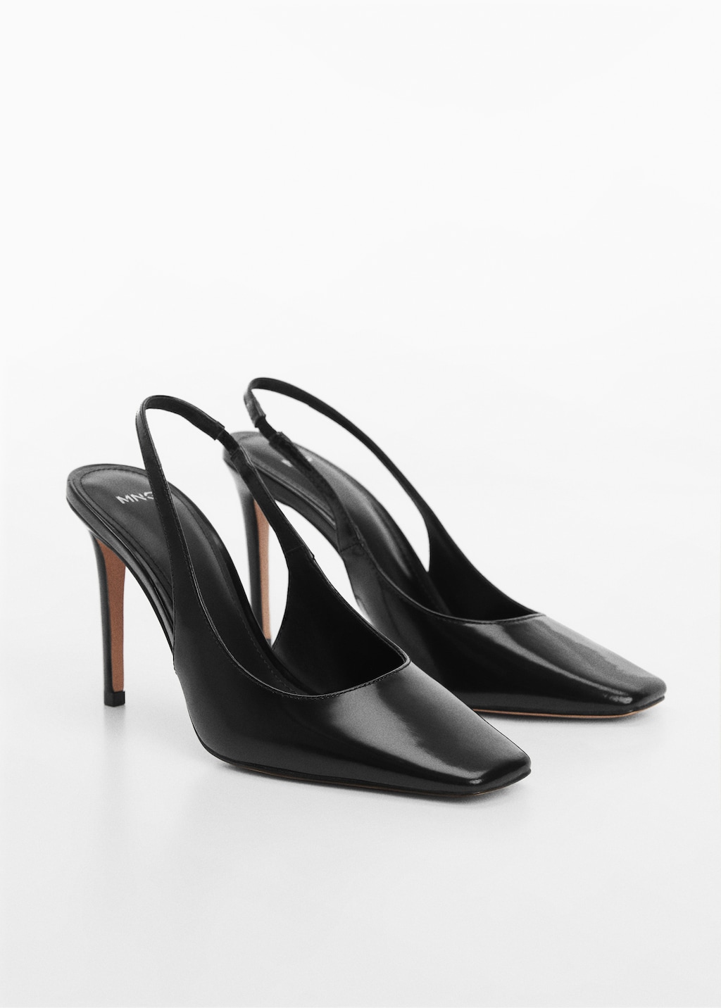 Slingbacks aus Leder - Mittlere Ansicht