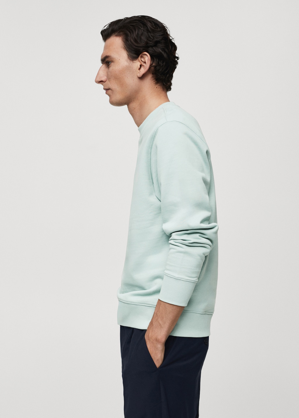 100% cotton basic sweatshirt - Details of the article 2