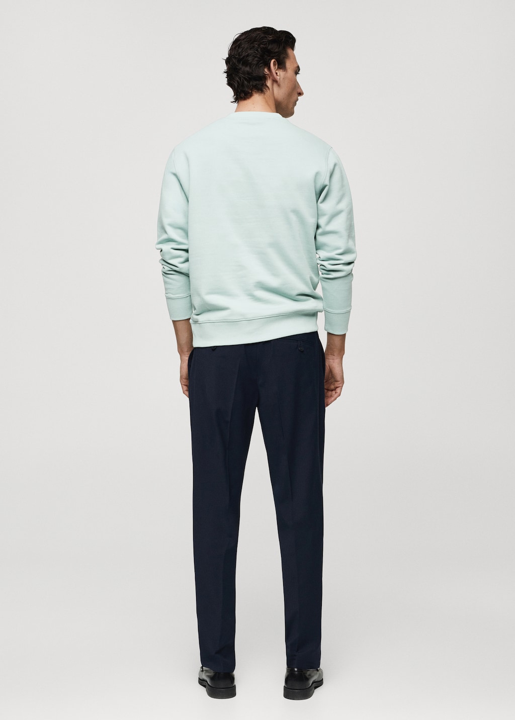 100% cotton basic sweatshirt - Reverse of the article