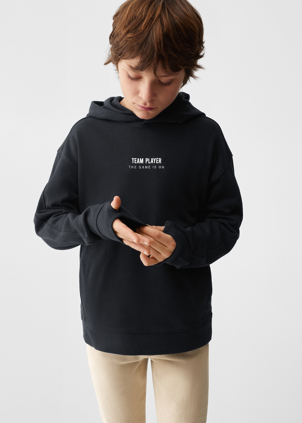 Message cotton sweatshirt - Medium plane