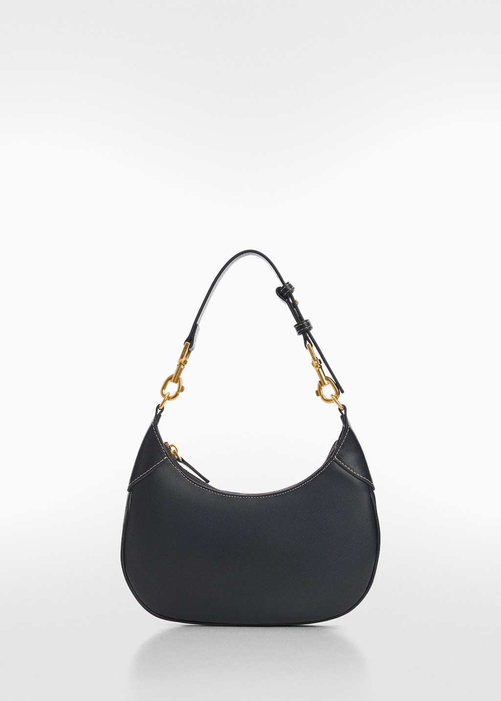 Oval short handle bag Women MANGO OUTLET United Kingdom