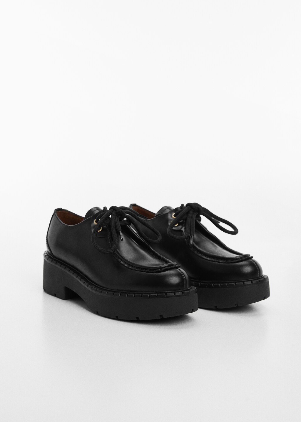 Lace-up leather shoes - Medium plane