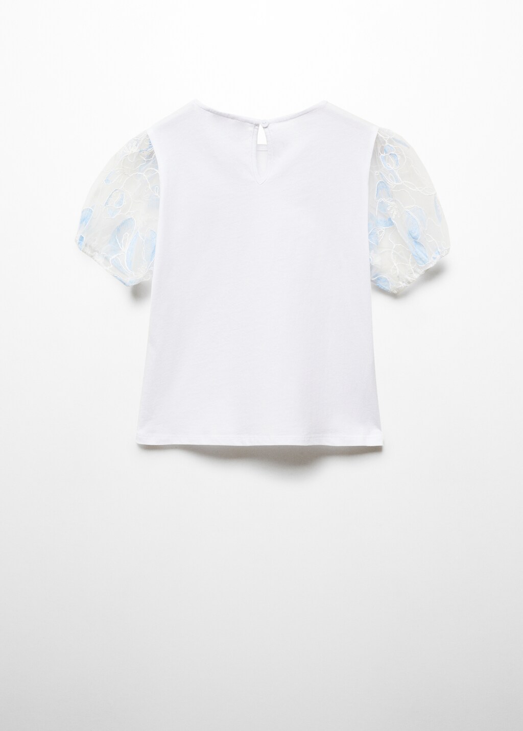 Embroidered short-sleeved t-shirt - Reverse of the article