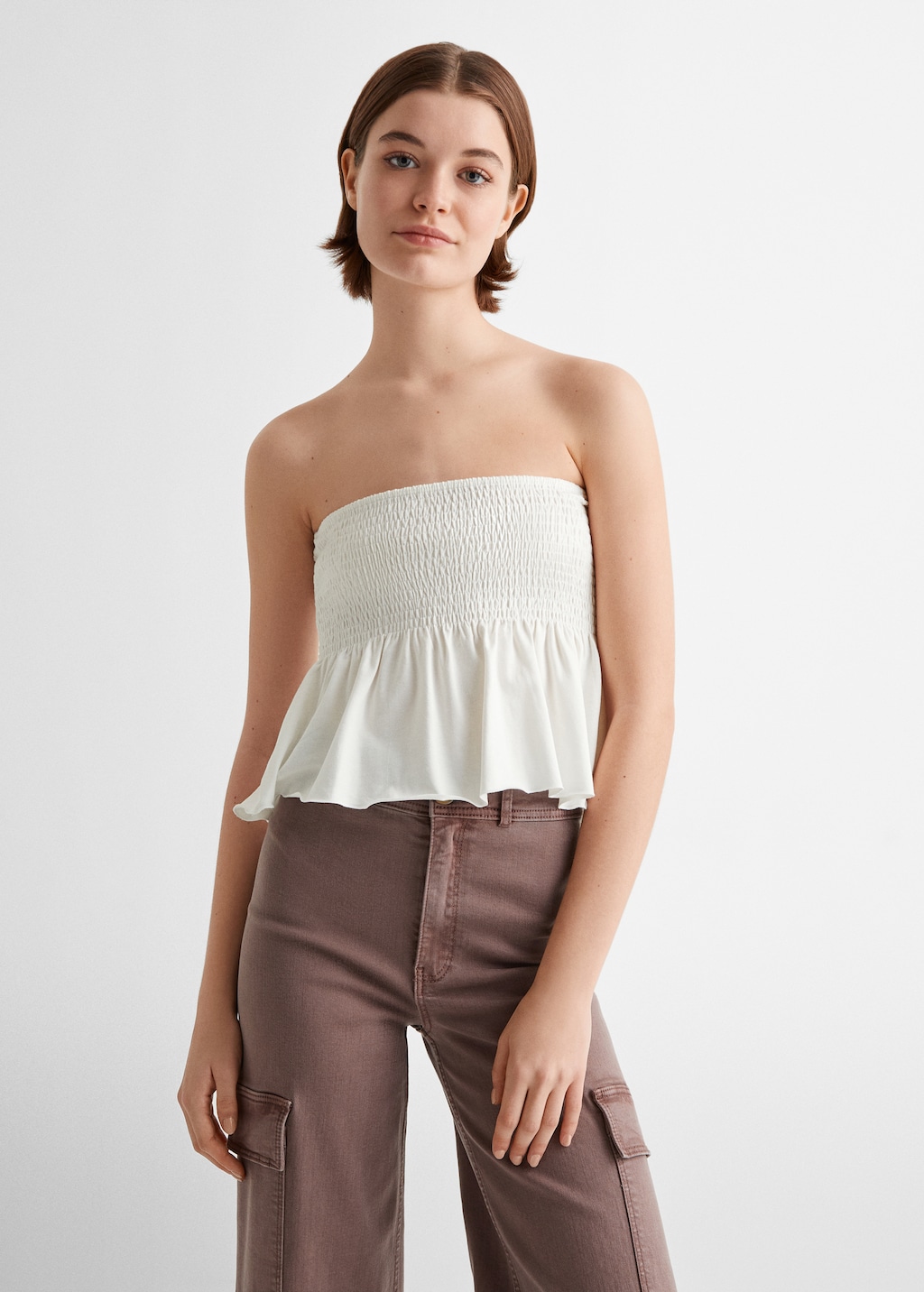 Cargo culotte trousers - Medium plane