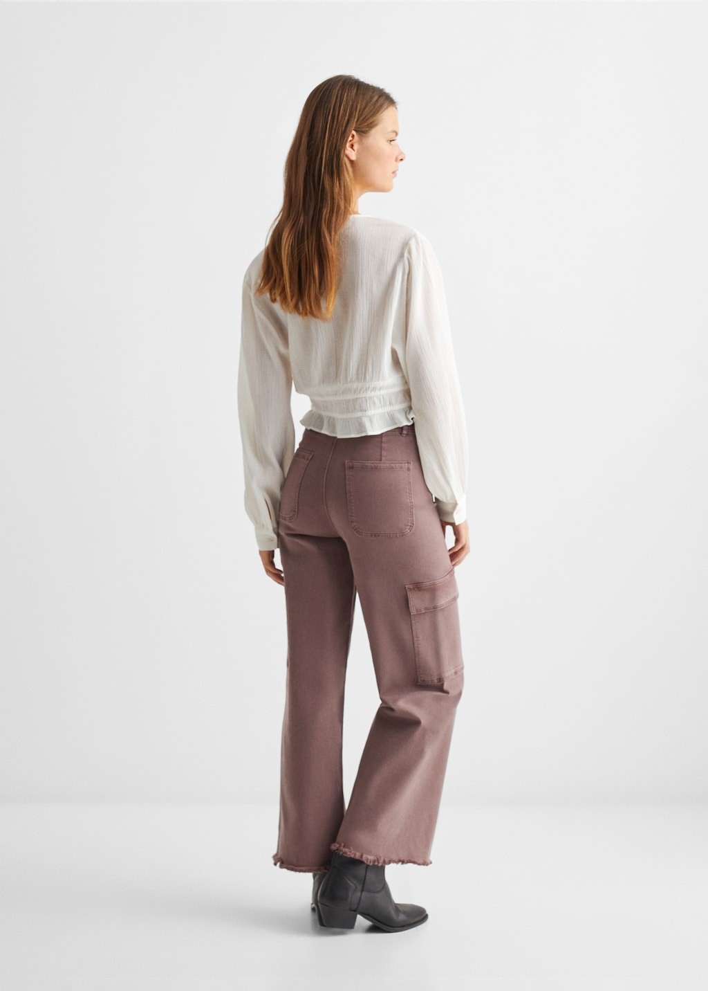 Cargo culotte trousers - Reverse of the article