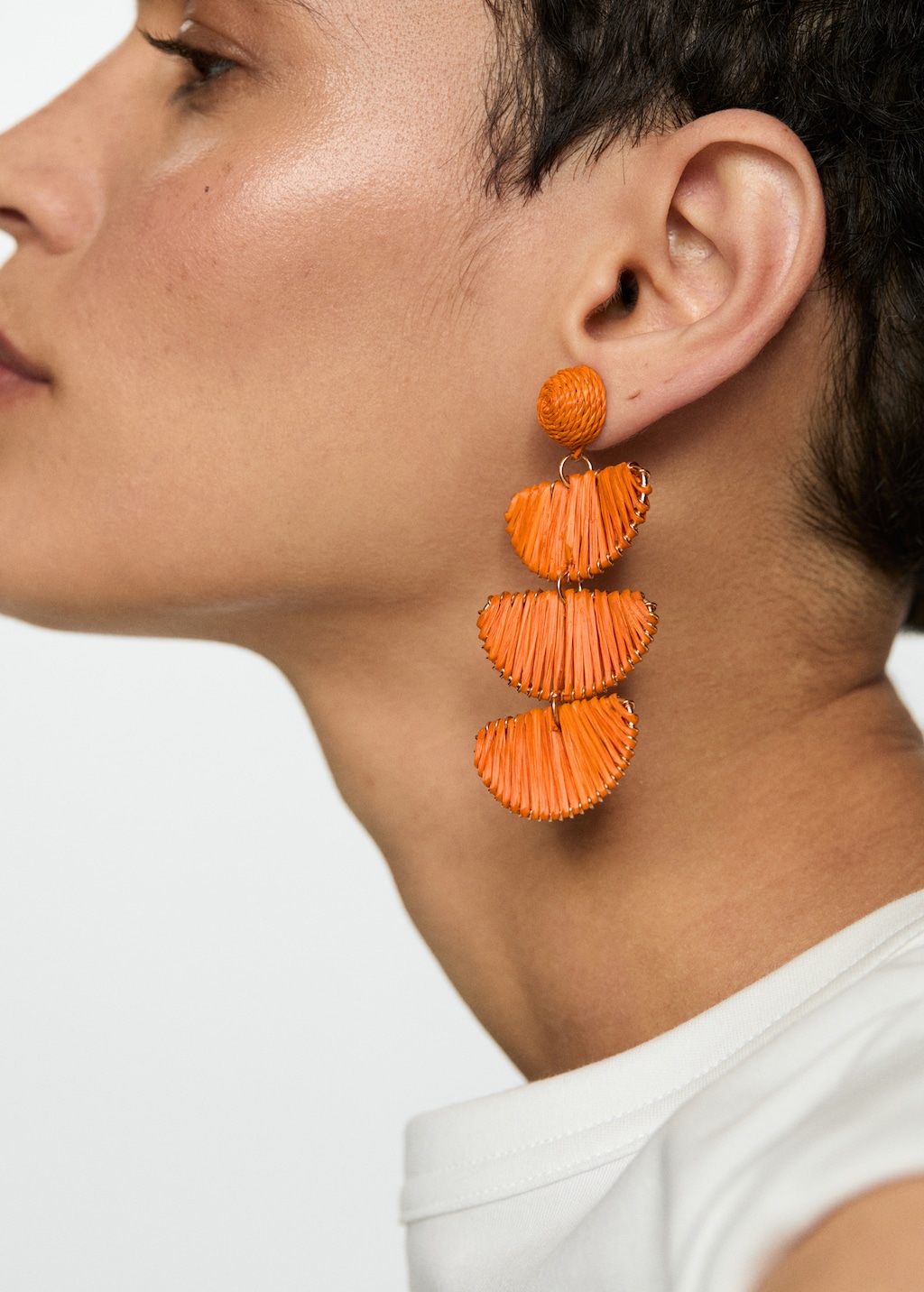 Long raffia earrings - Details of the article 9