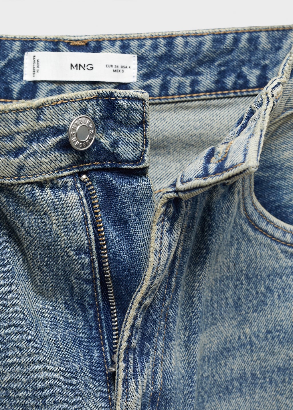 Gerade Jeans mit mittlerem Bund - Detail des Artikels 8