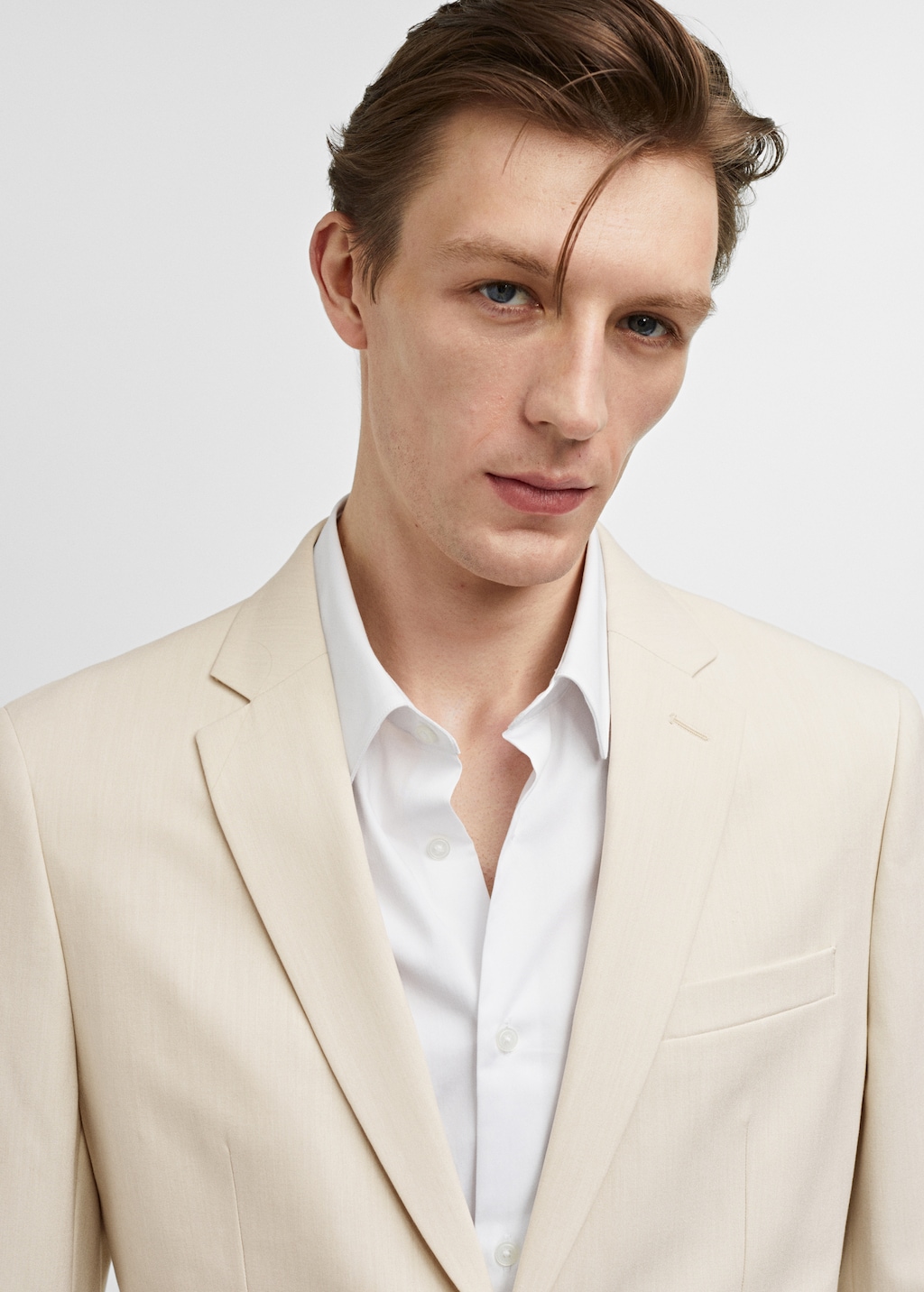 Super slim-fit suit jacket in stretch fabric - Details of the article 1