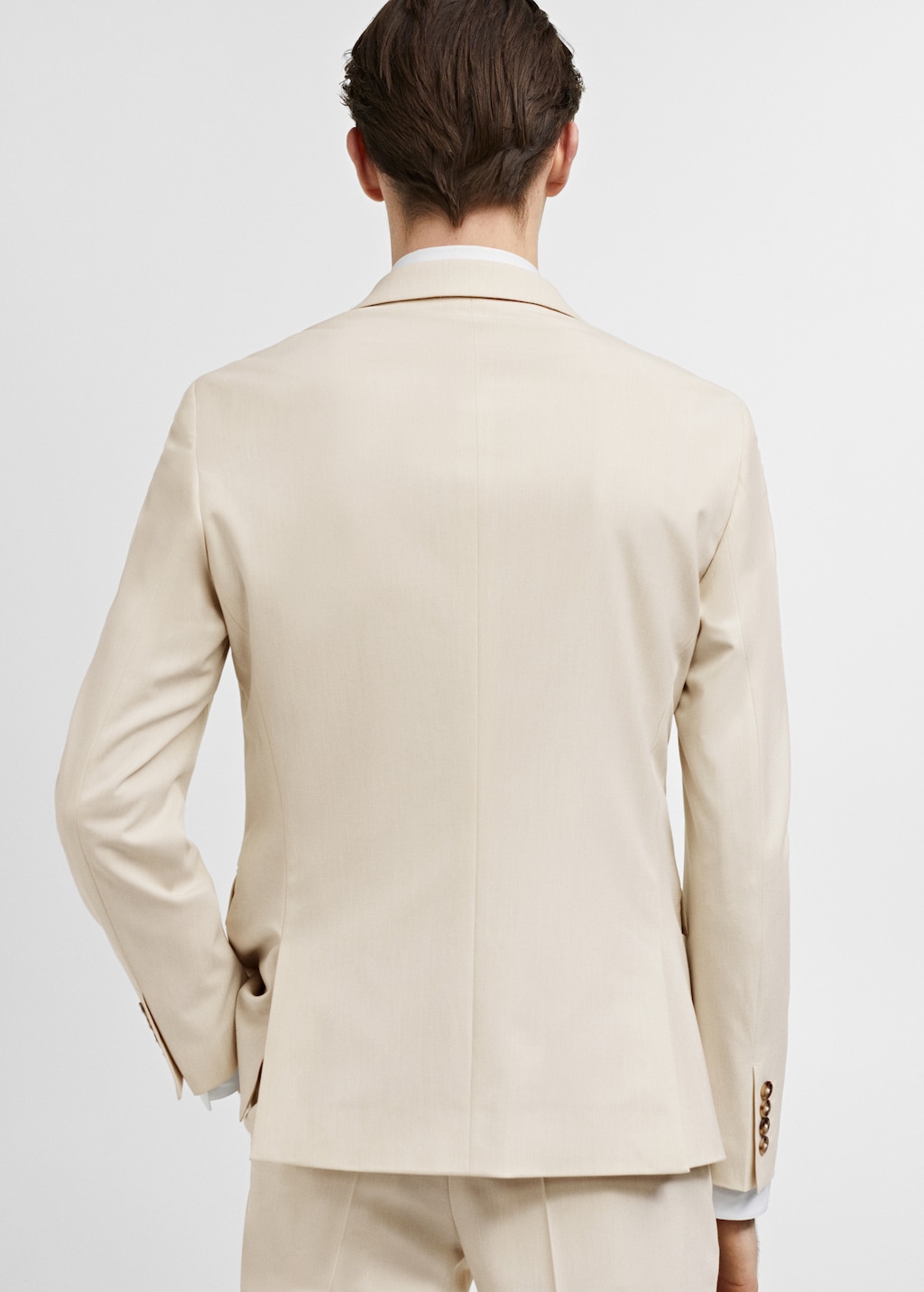 Super slim-fit suit jacket in stretch fabric - Reverse of the article