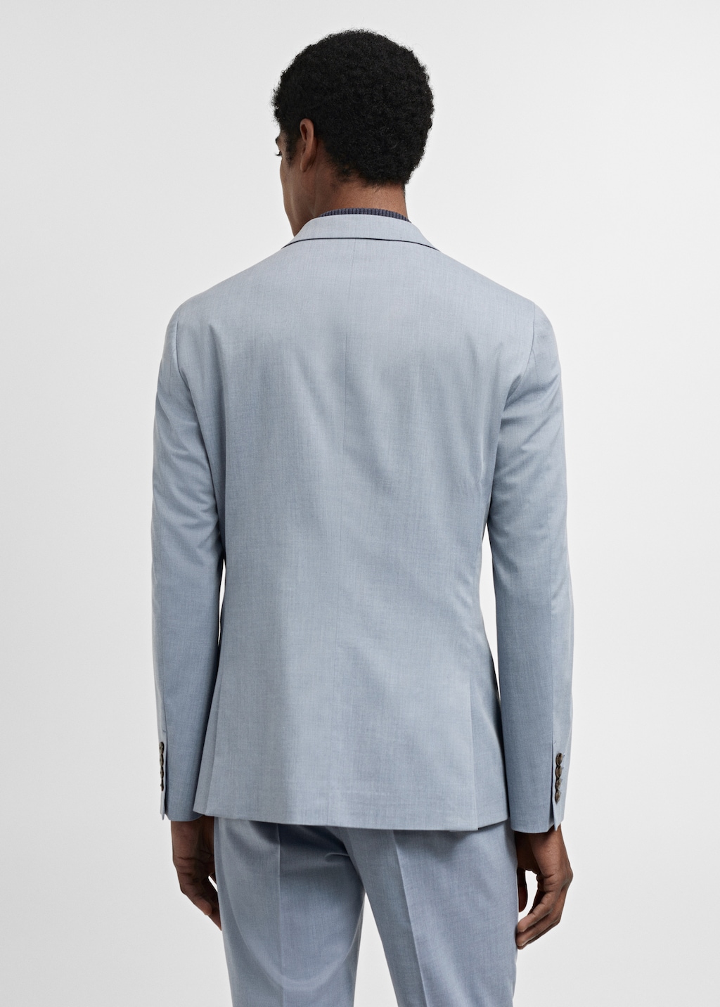 Super slim-fit suit jacket in stretch fabric - Reverse of the article