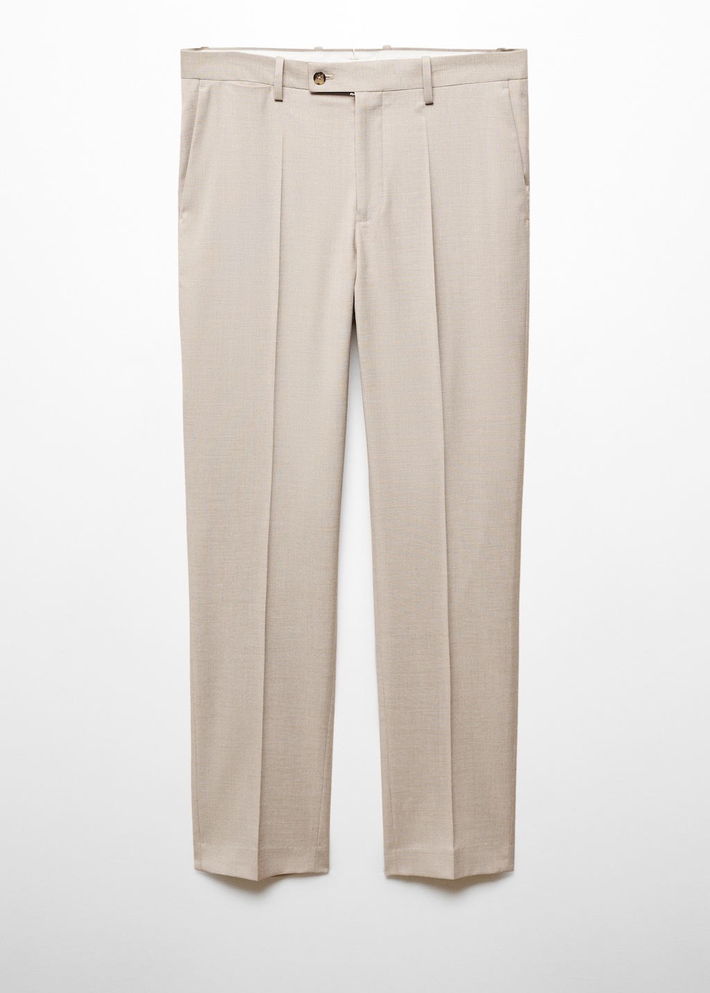 Stretch-fabric slim-fit suit trousers - Article without model