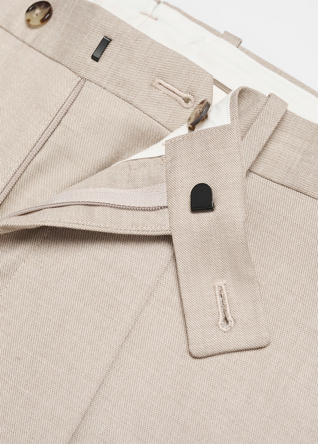 Stretch-fabric slim-fit suit trousers - Details of the article 8