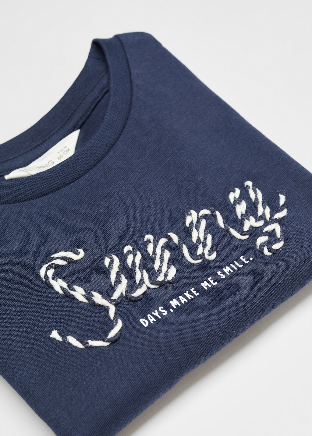 Embroidered message T-shirt - Details of the article 0