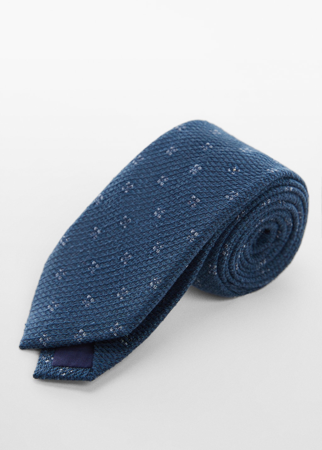 100% structured mulberry silk tie - Medium plane