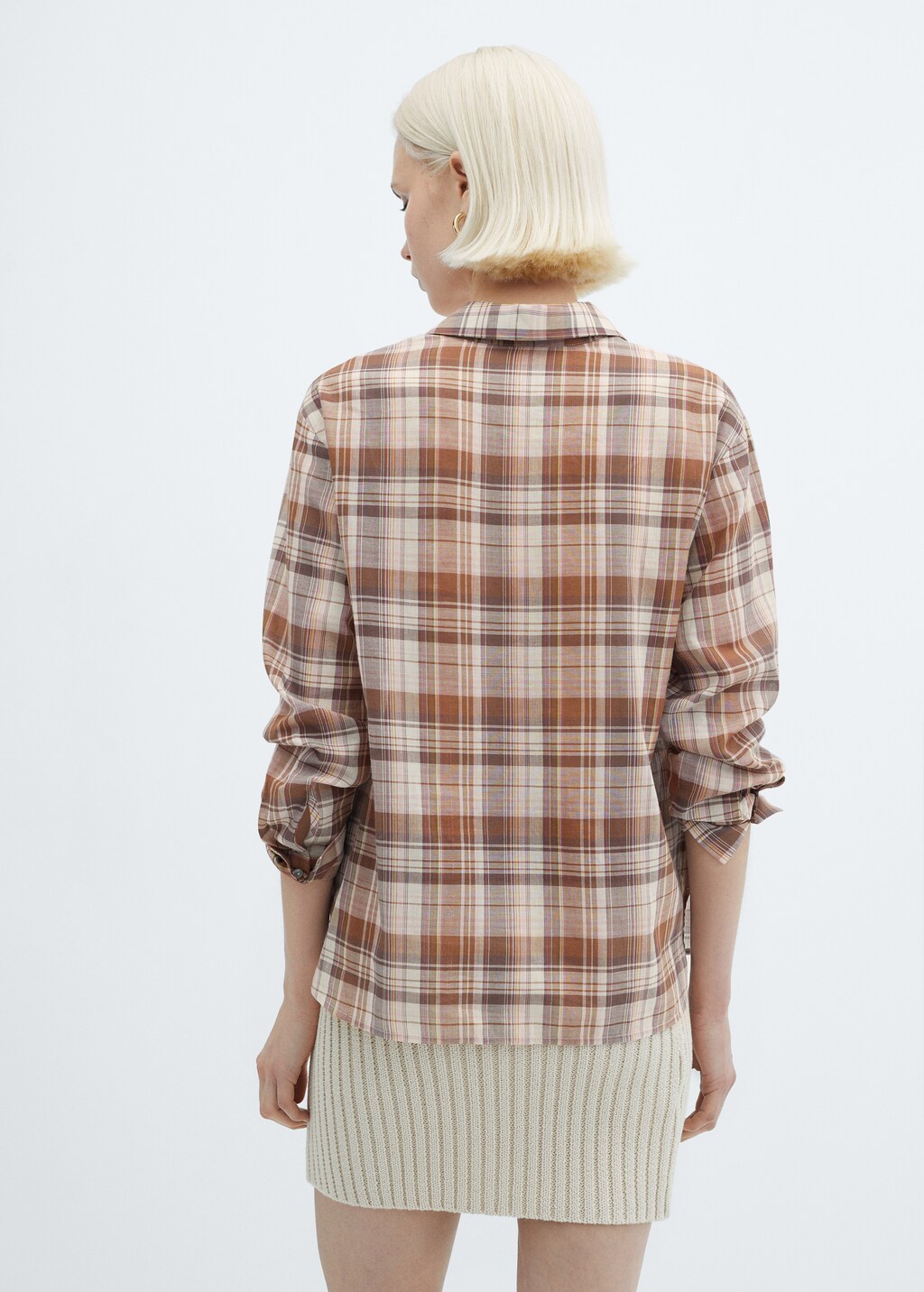 Chest-pocket check shirt - Reverse of the article