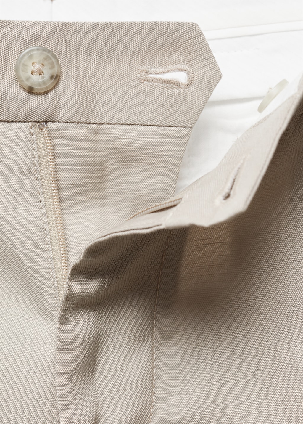 Linen-blend pleated trousers - Details of the article 8