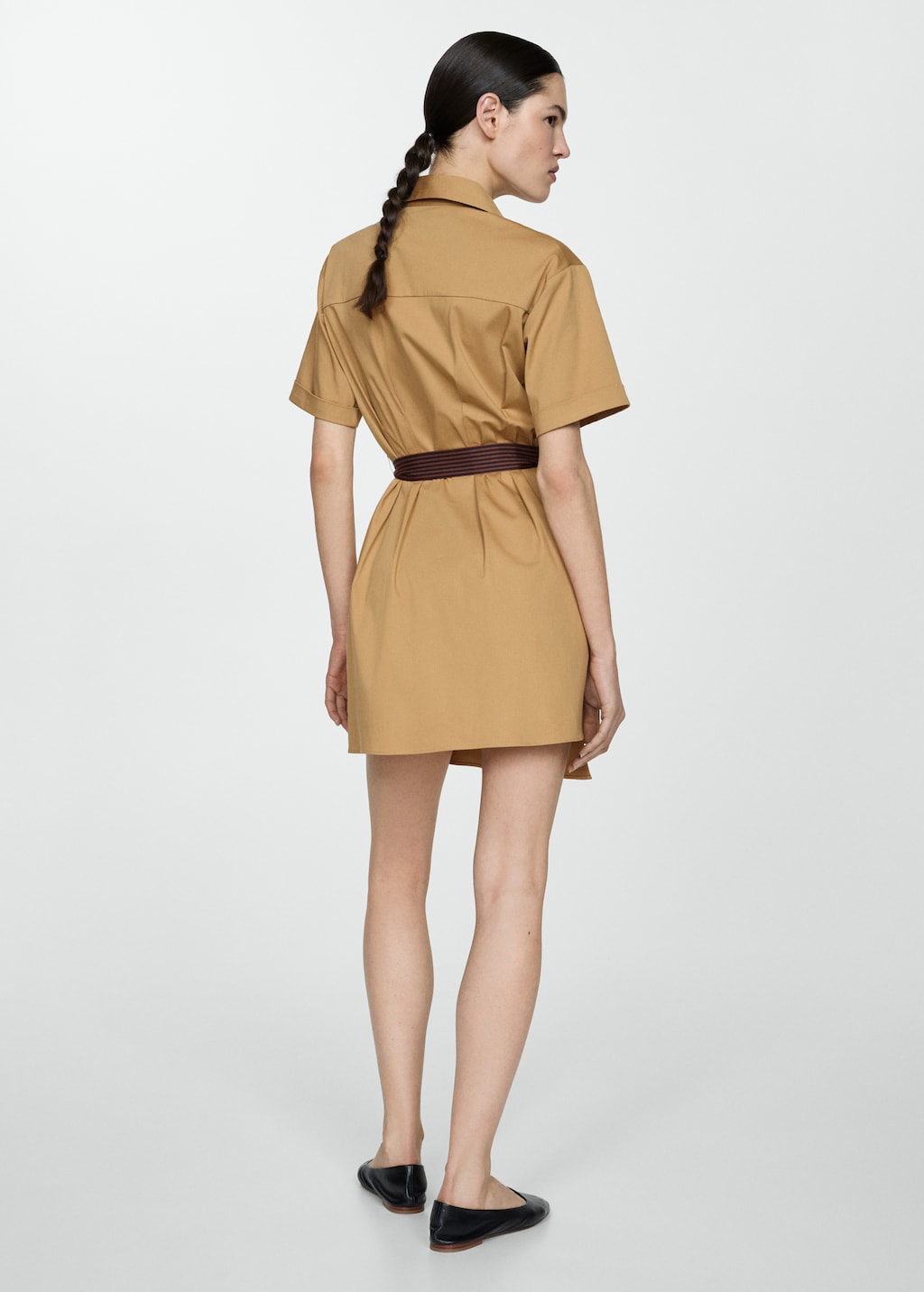 Belt shirt dress - Reverse of the article