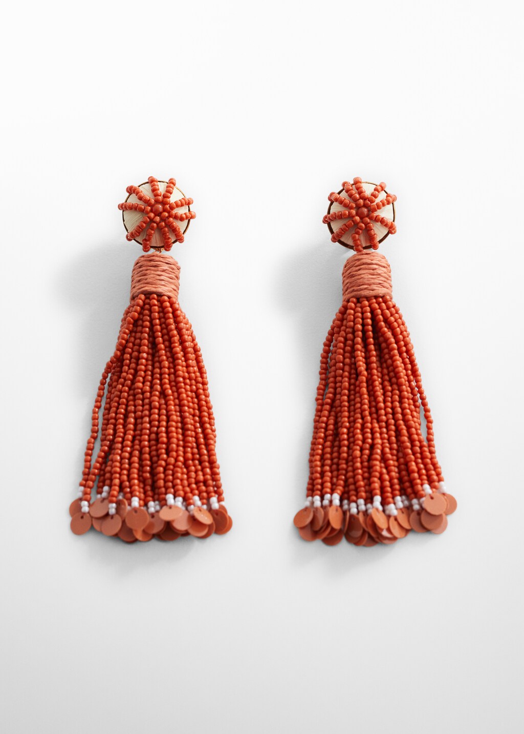 Beaded drop earrings - Article without model