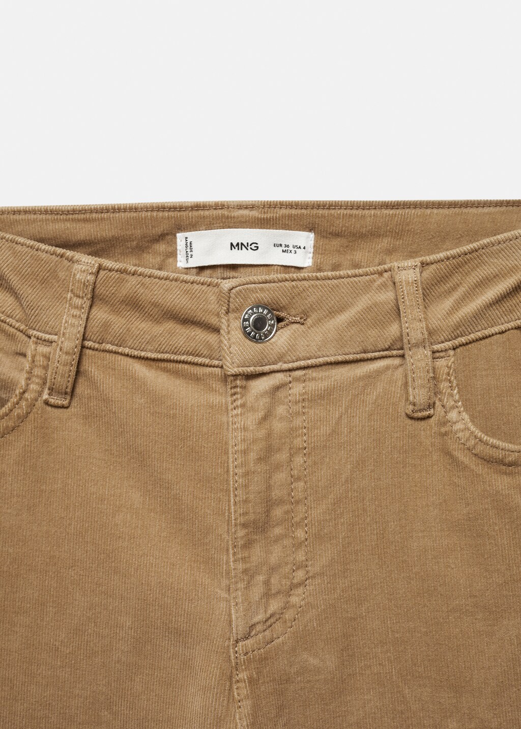 Mid-rise corduroy flared pants - Details of the article 8