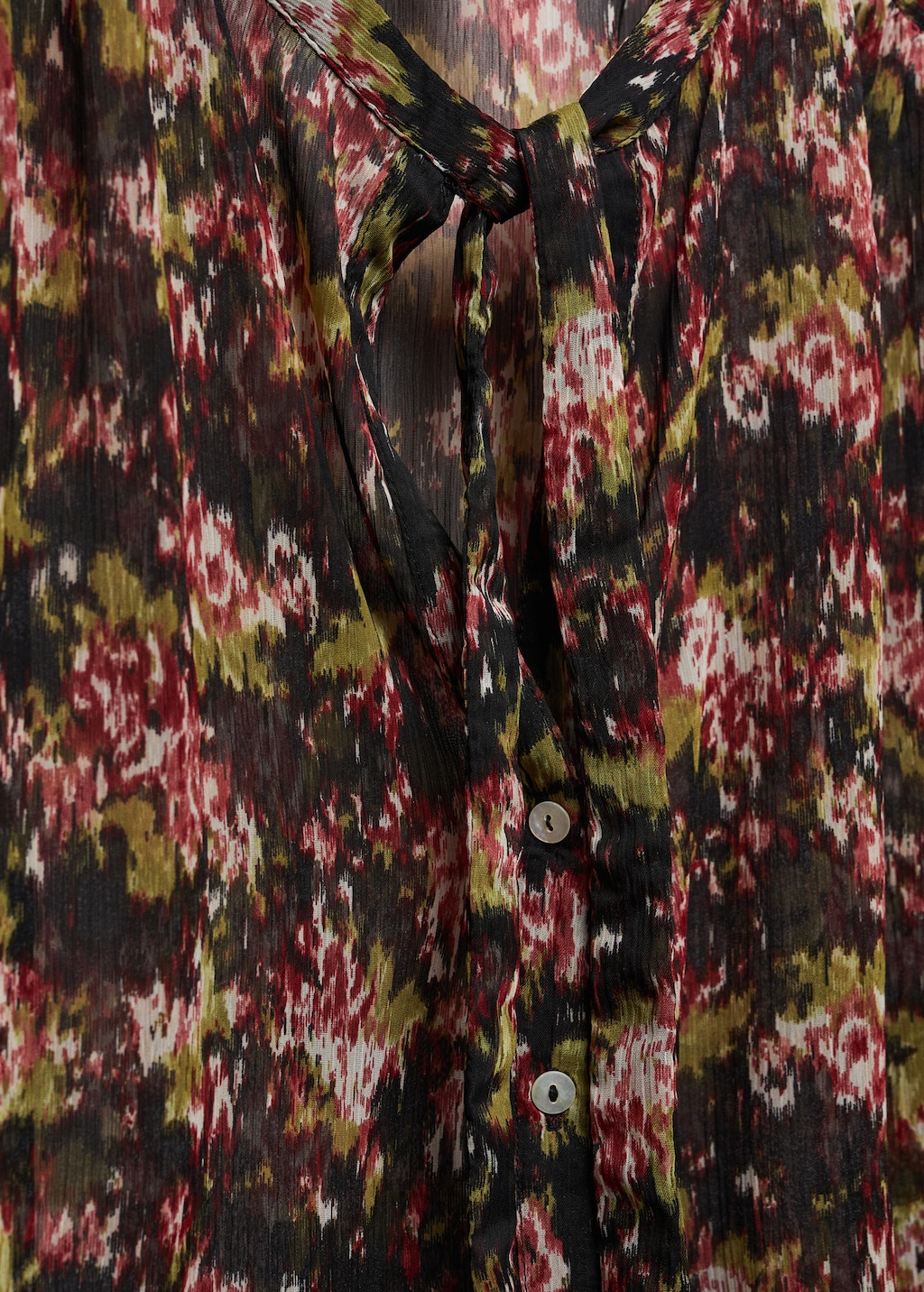 Semi-transparent floral blouse - Details of the article 8