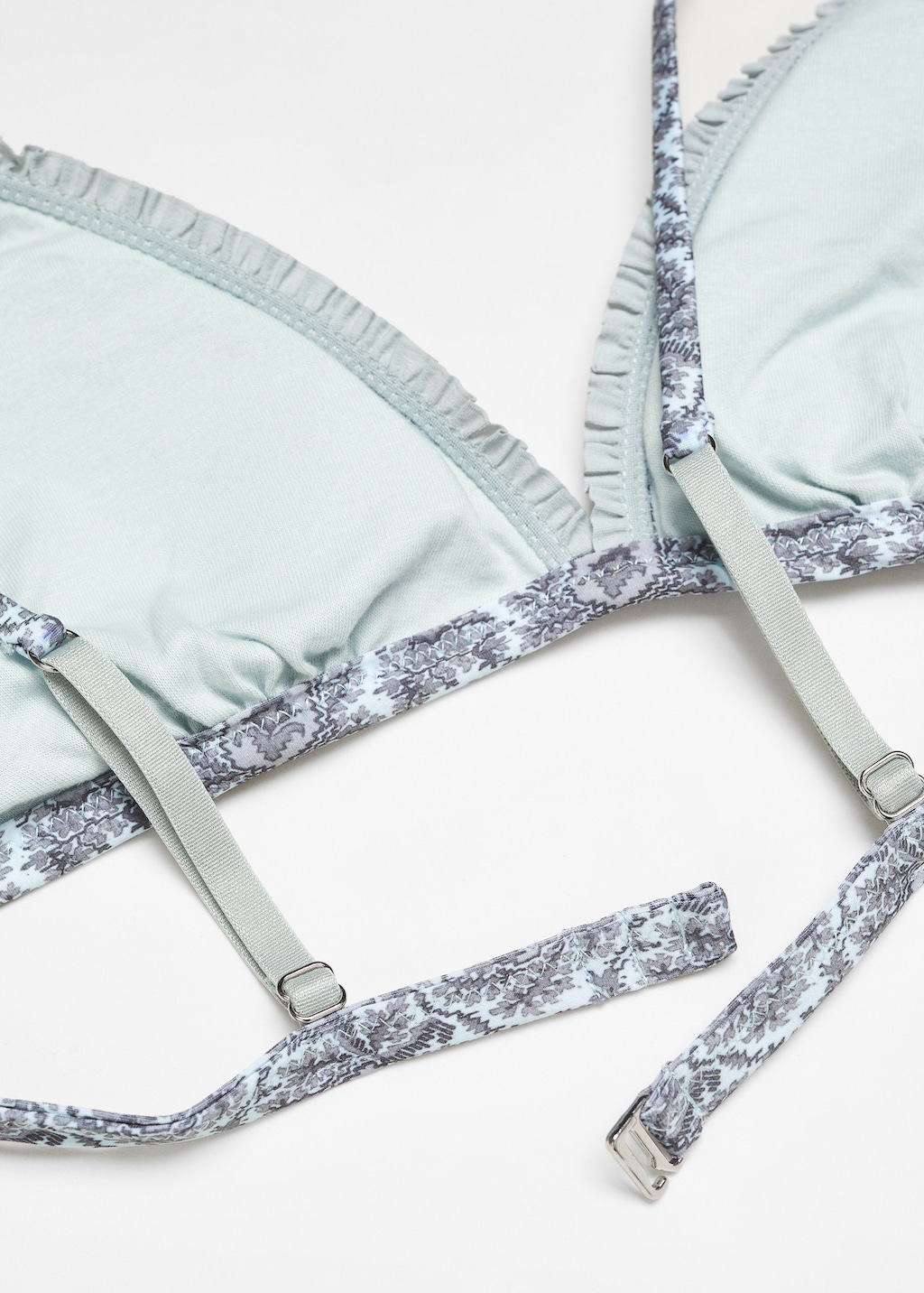 Printed triangle bra - Details of the article 3