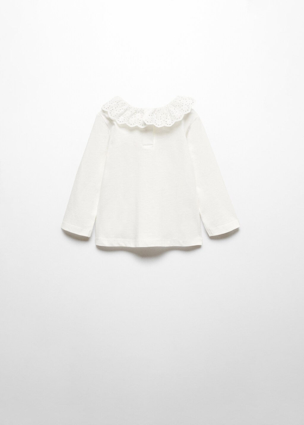 Babydoll collar cotton T-shirt - Reverse of the article