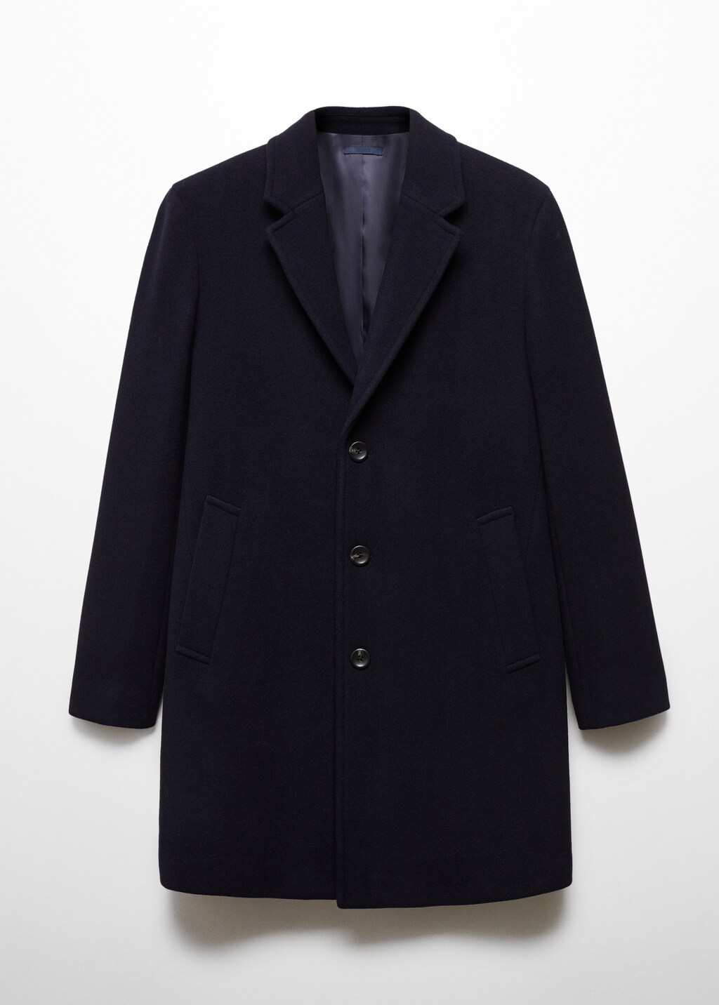 Lightweight recycled wool coat  - Article without model