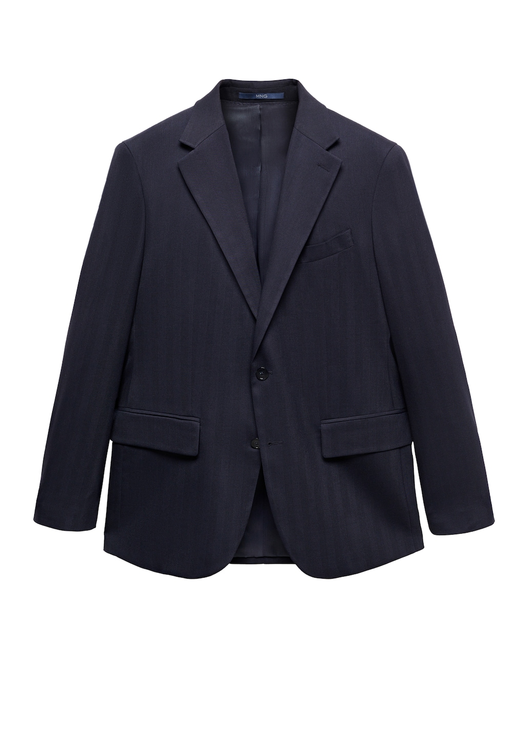 Slim-fit cold wool herringbone suit jacket - Details of the article 9