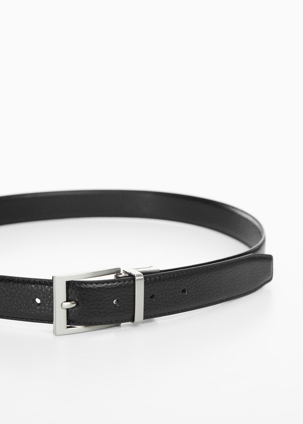 Pebbled leather belt - Medium plane