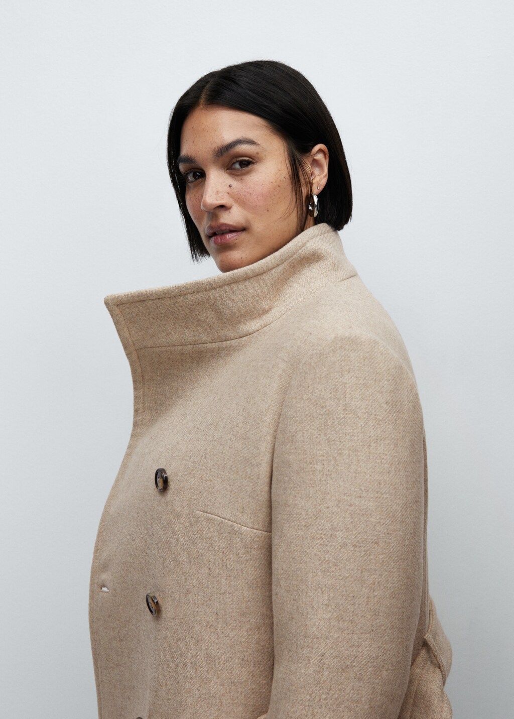 Belted Manteco wool coat - Details of the article 4