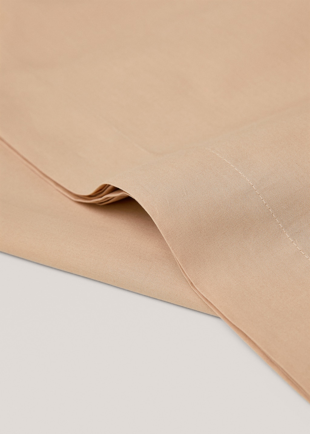 Percale cotton top sheet for single bed - Details of the article 1