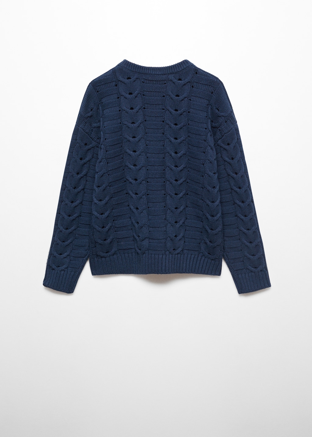 Contrasting knit sweater - Reverse of the article