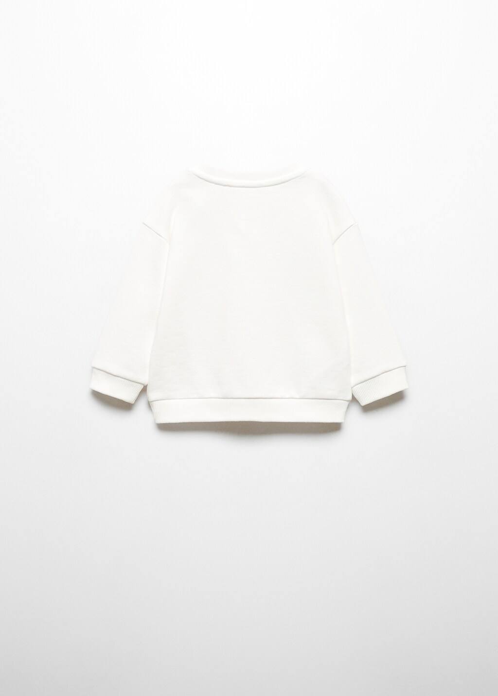 Printed cotton sweatshirt - Reverse of the article