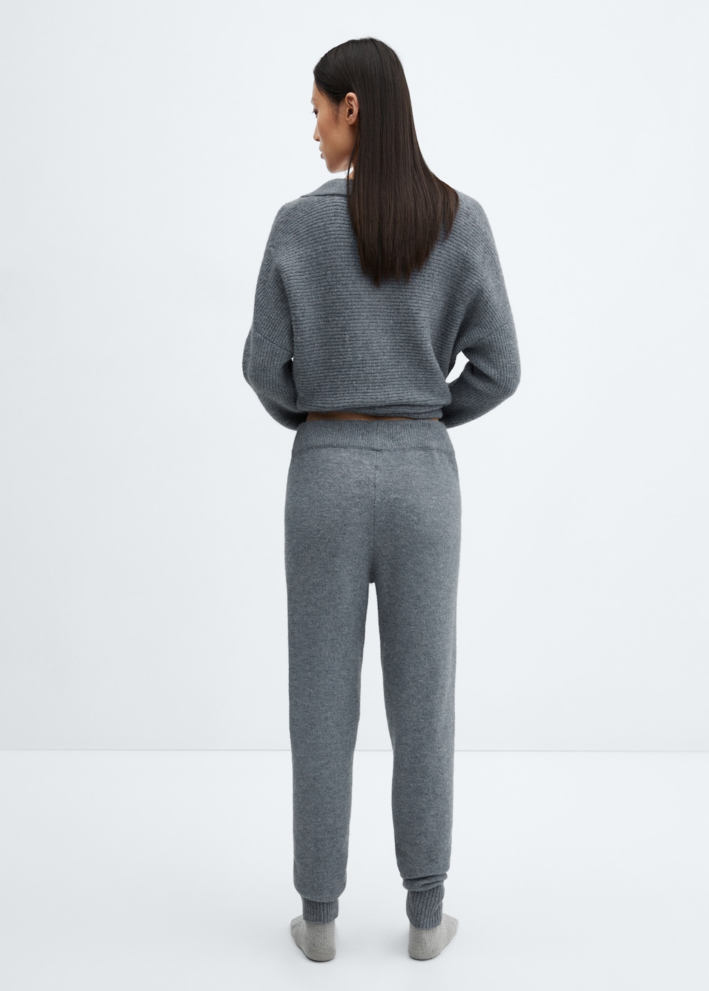 Knit jogger-style trousers - Reverse of the article