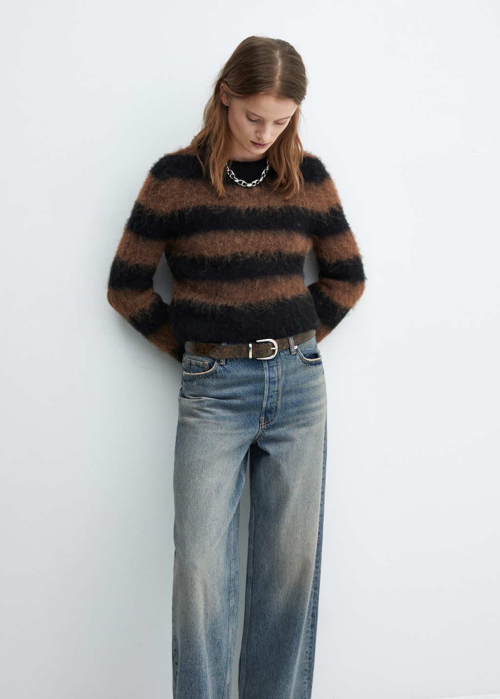 Faux fur knit sweater - Details of the article 2