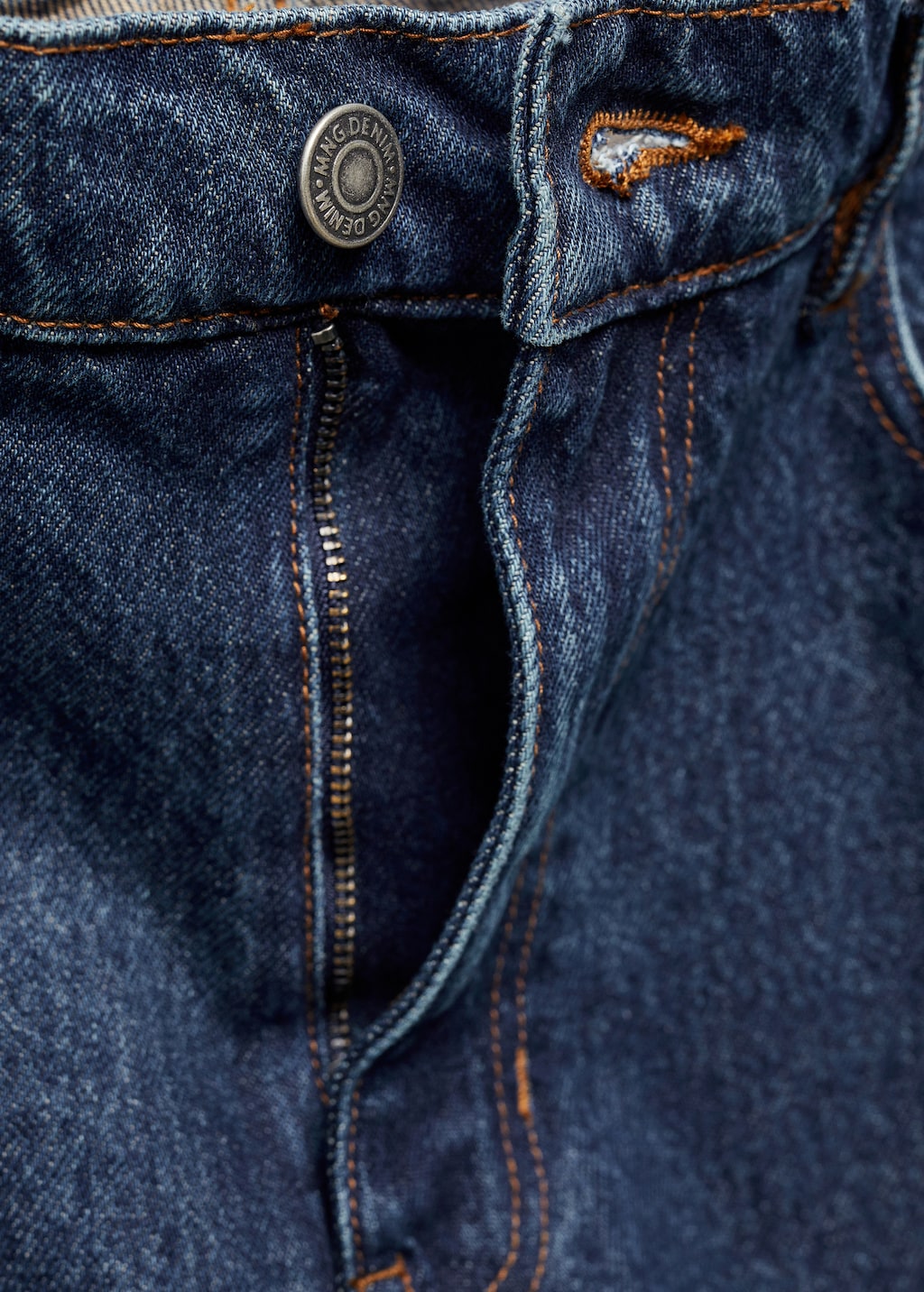 Dark wash straight fit jeans - Details of the article 8